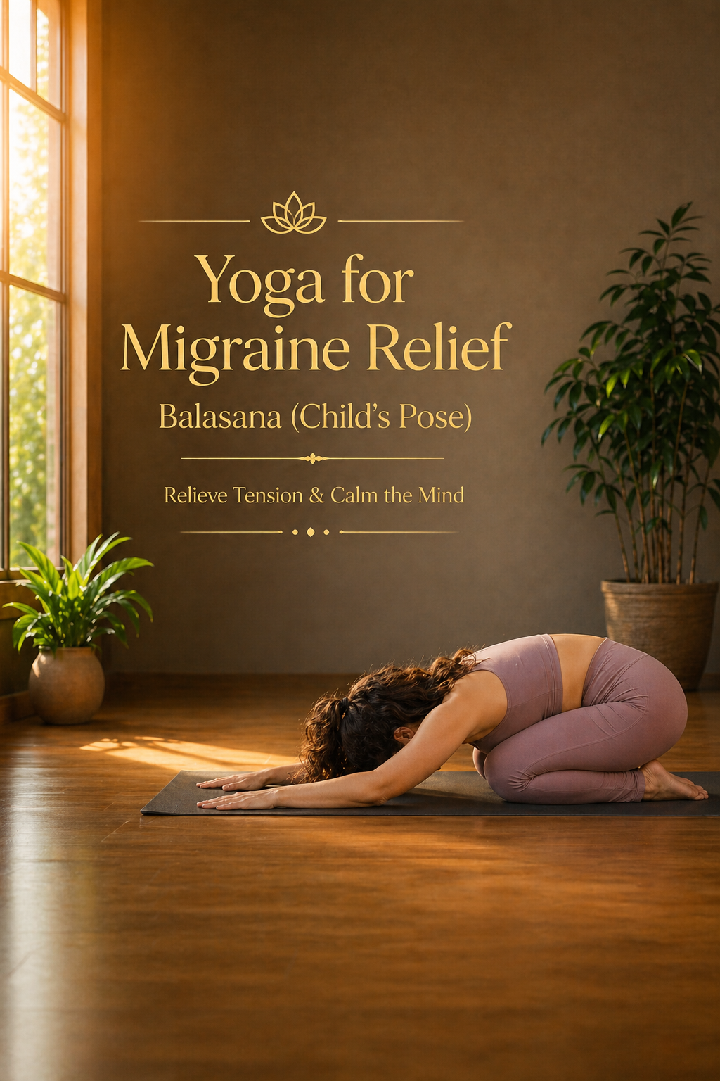 person performing child pose balasana resting forehead on floor relaxing body and mind