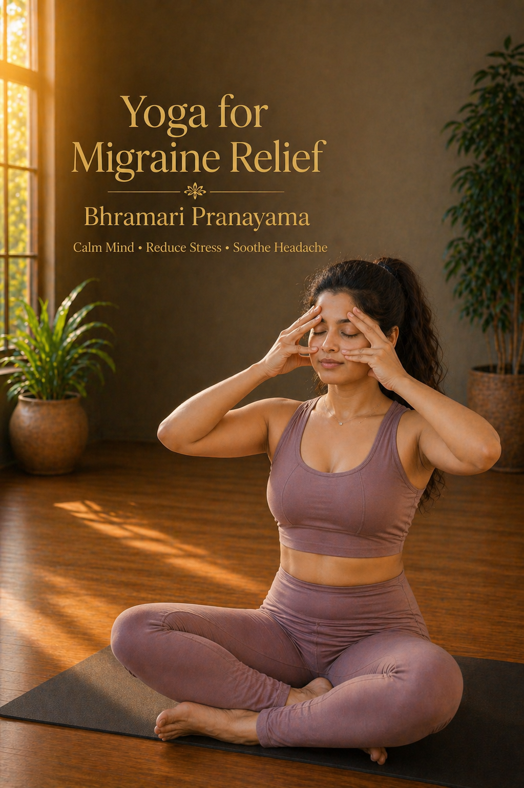 bhramari pranayama for migraine relief humming bee breathing technique calming mind and reducing stress