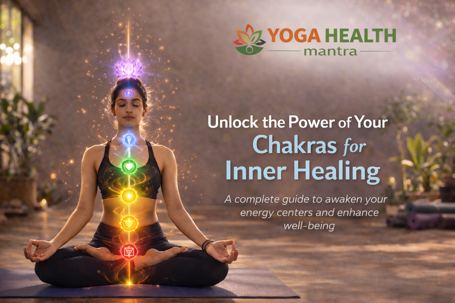 7 Chakras Healing meditation with energy flow from root to crown Yoga Health Mantra