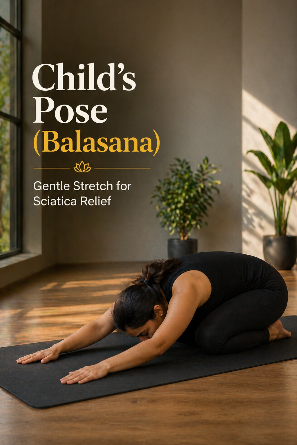 child’s pose yoga for sciatica pain relief at home