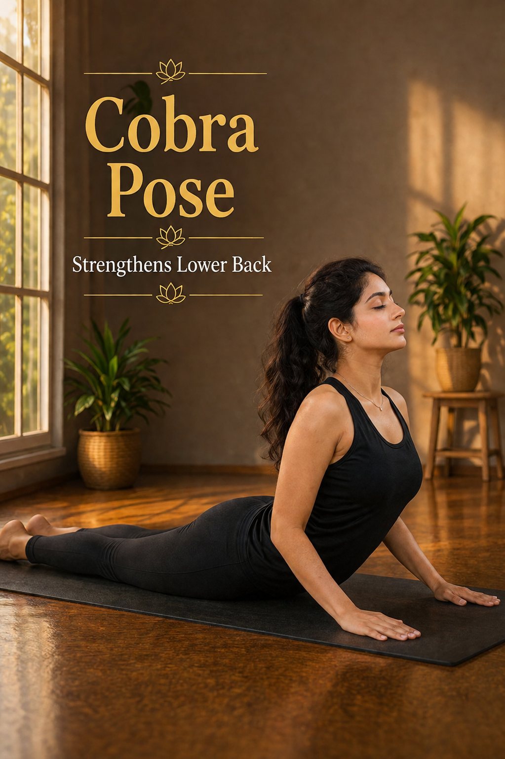 cobra pose strengthening lower back and improving posture