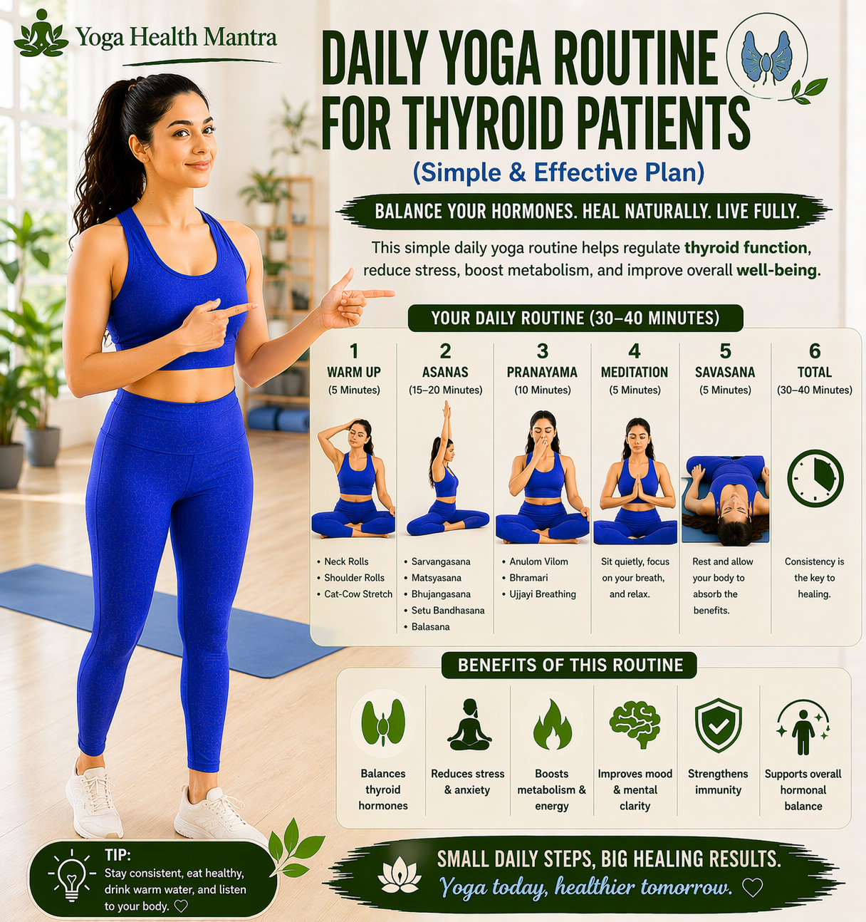 yoga tips for beginners thyroid patients