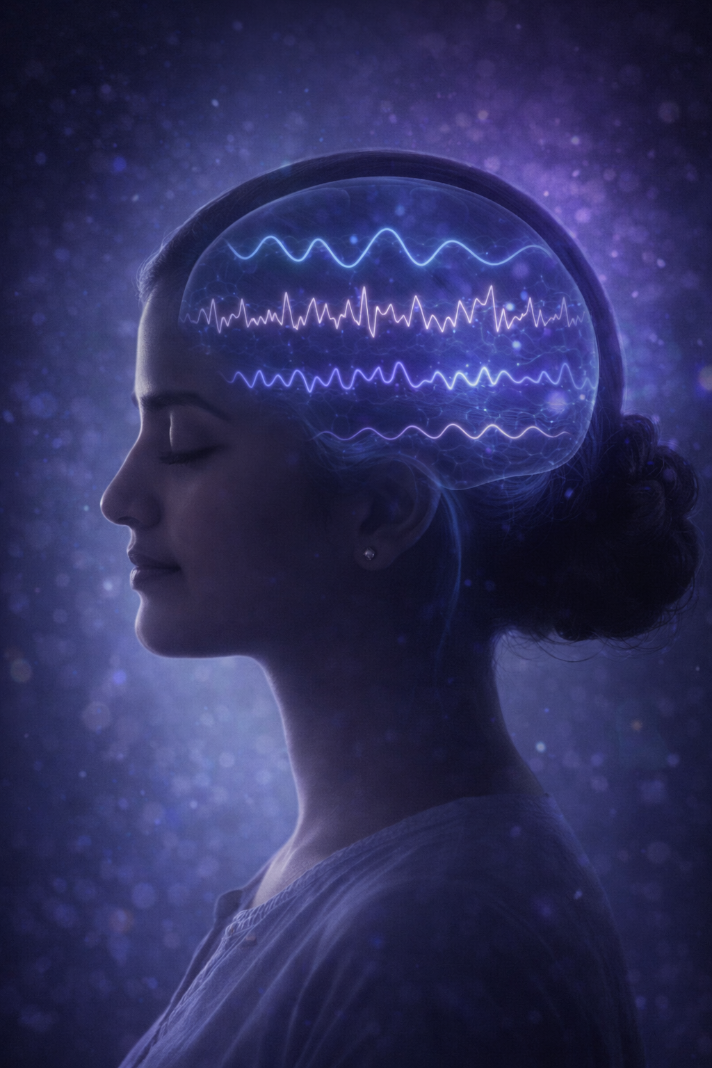 Medical illustration of breathing and nervous system connection