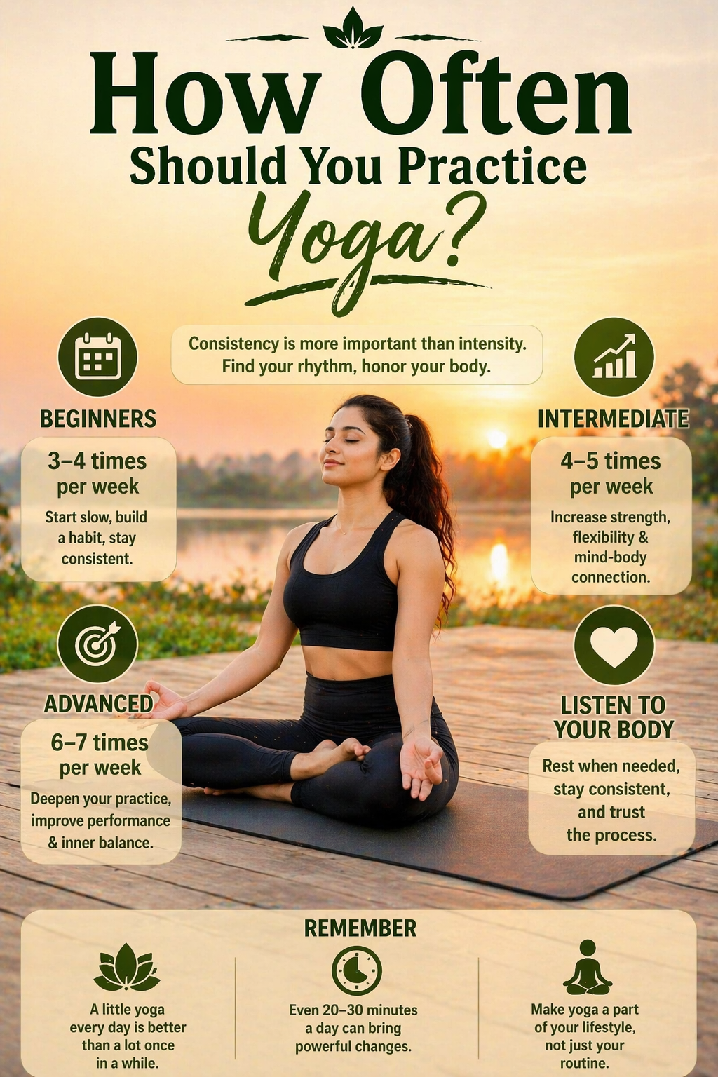how often to practice yoga for beginners daily yoga routine guide