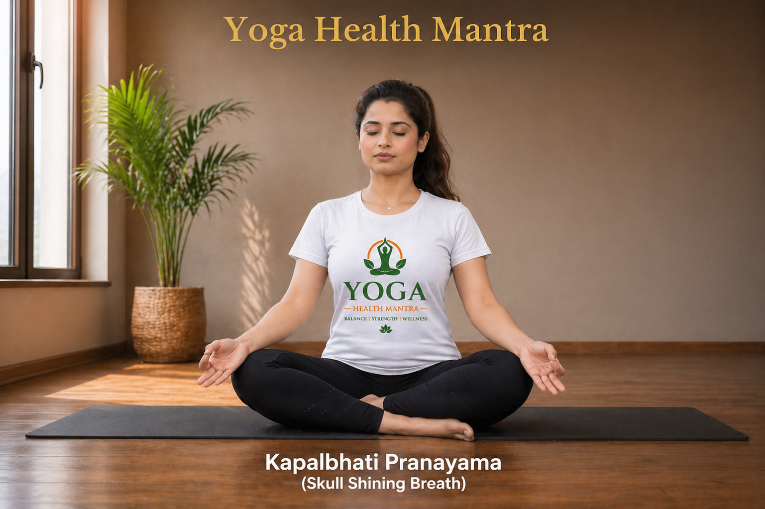 Kapalbhati pranayama breathing technique for metabolism and detox support