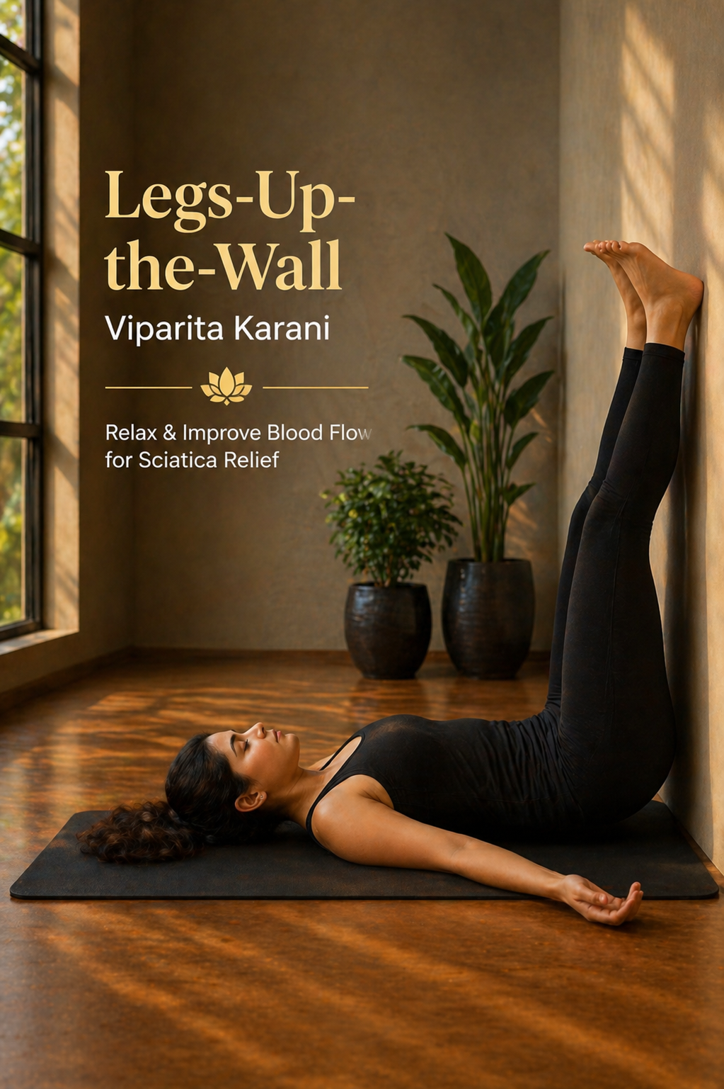 legs up the wall yoga pose for sciatica relief viparita karani
