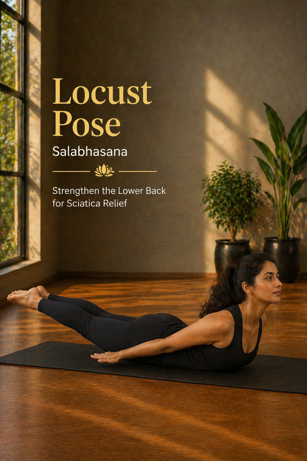 locust pose yoga salabhasana for lower back strength sciatica