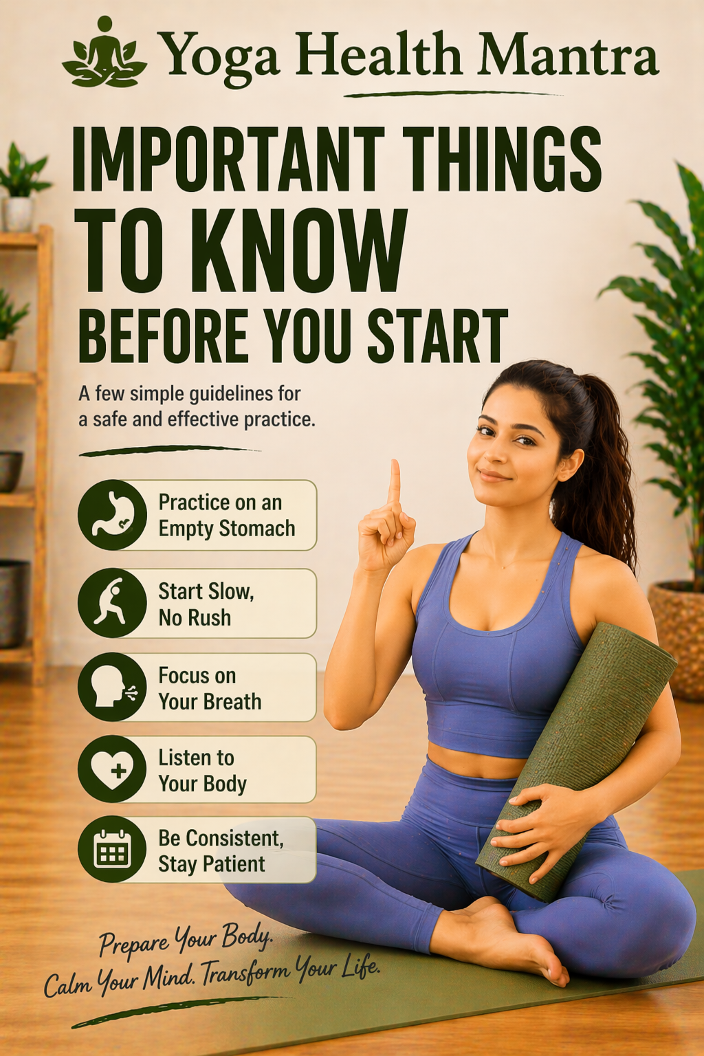 important yoga precautions before starting beginner yoga routine