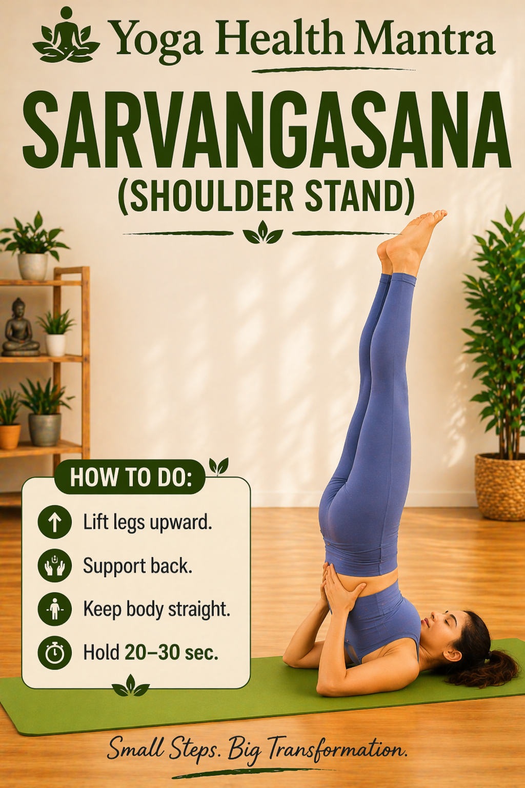 sarvangasana shoulder stand improves digestion and circulation