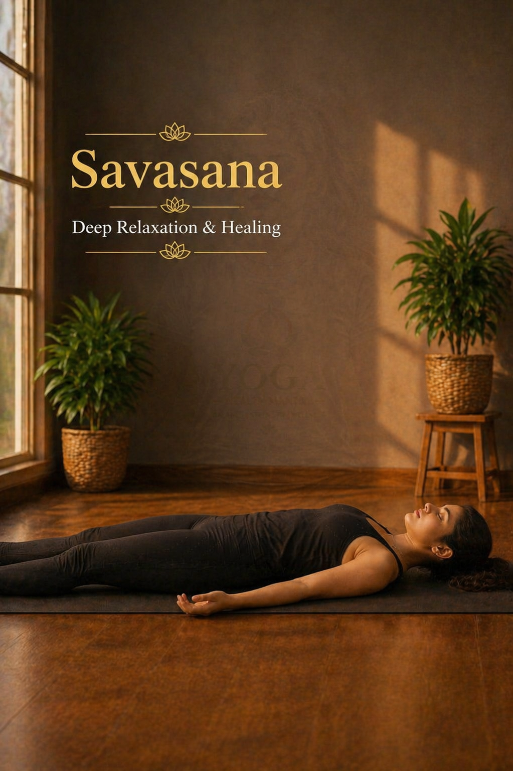 savasana yoga pose for deep relaxation and stress relief