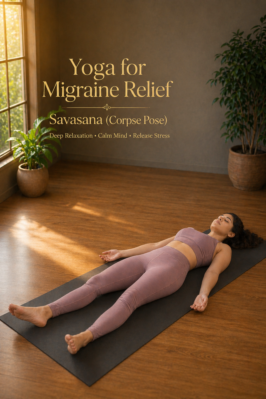 savasana yoga for migraine relief deep relaxation reducing stress and tension