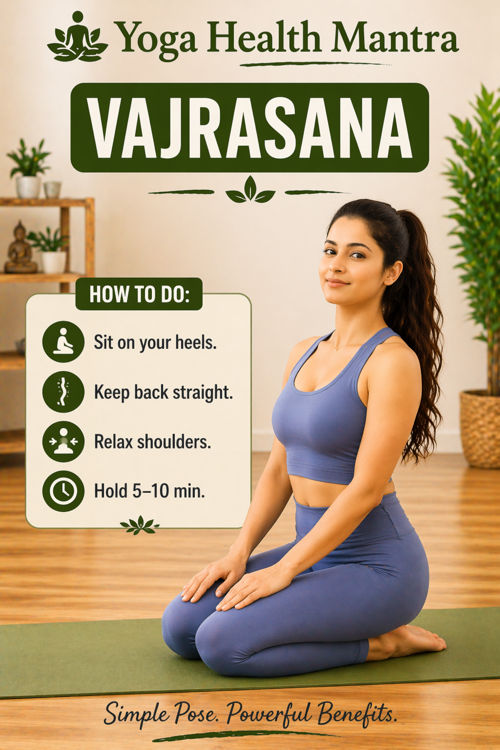 vajrasana sitting yoga pose after meal for digestion