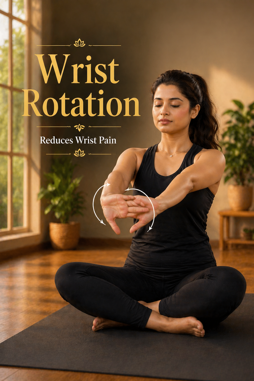wrist rotation exercise for relieving wrist pain and improving joint mobility
