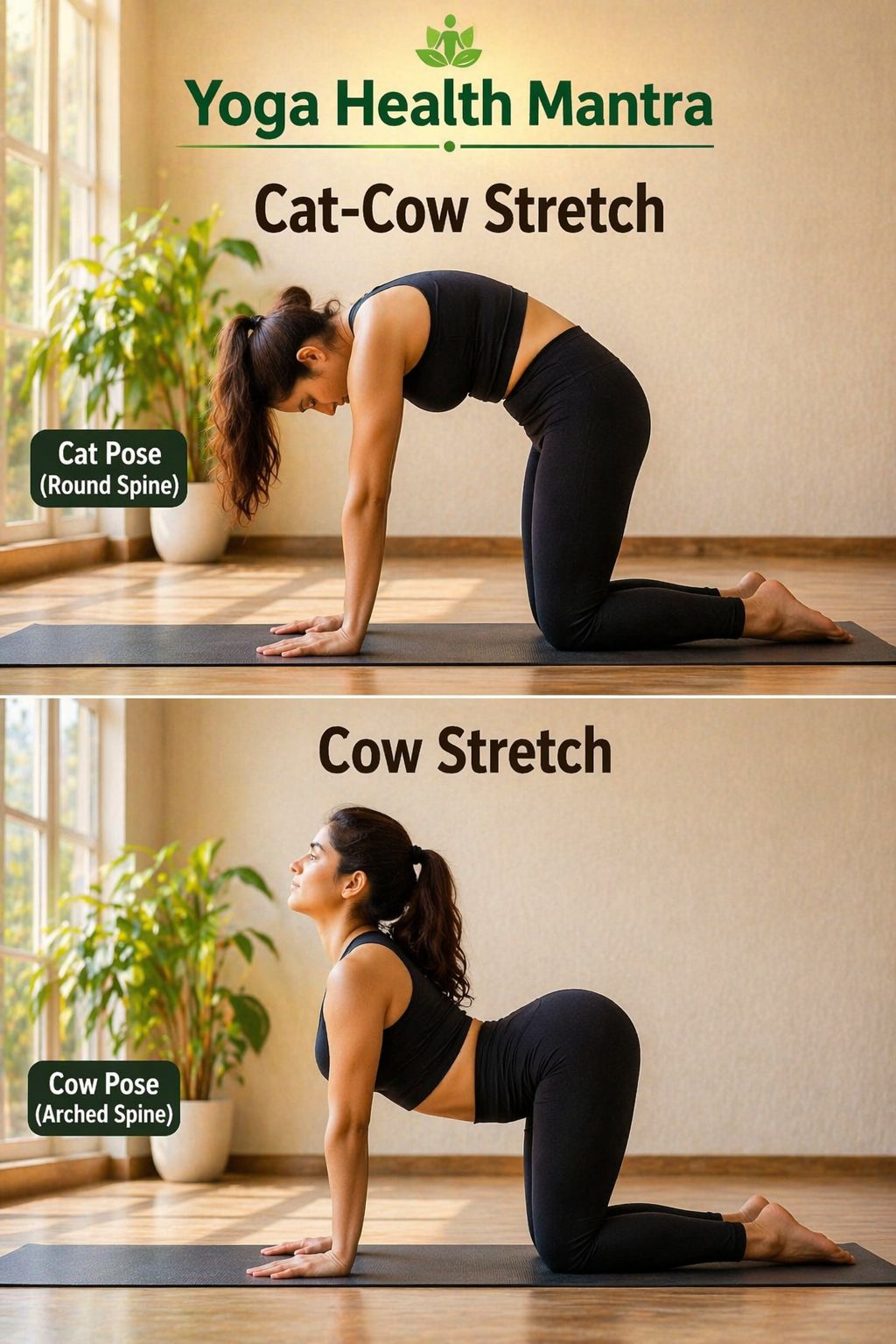 Woman doing child’s pose yoga for relaxation at home