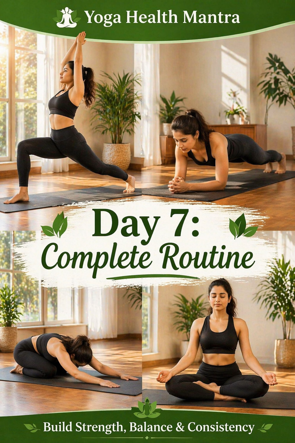 Indian woman doing surya namaskar core yoga and meditation pose at home