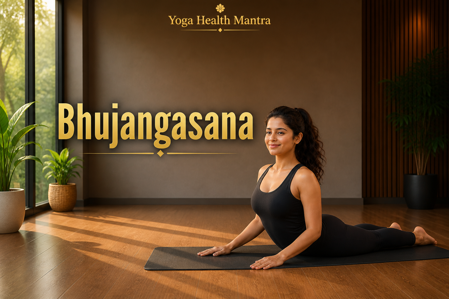 Person practicing Bhujangasana cobra pose to improve circulation and support healthy hair growth