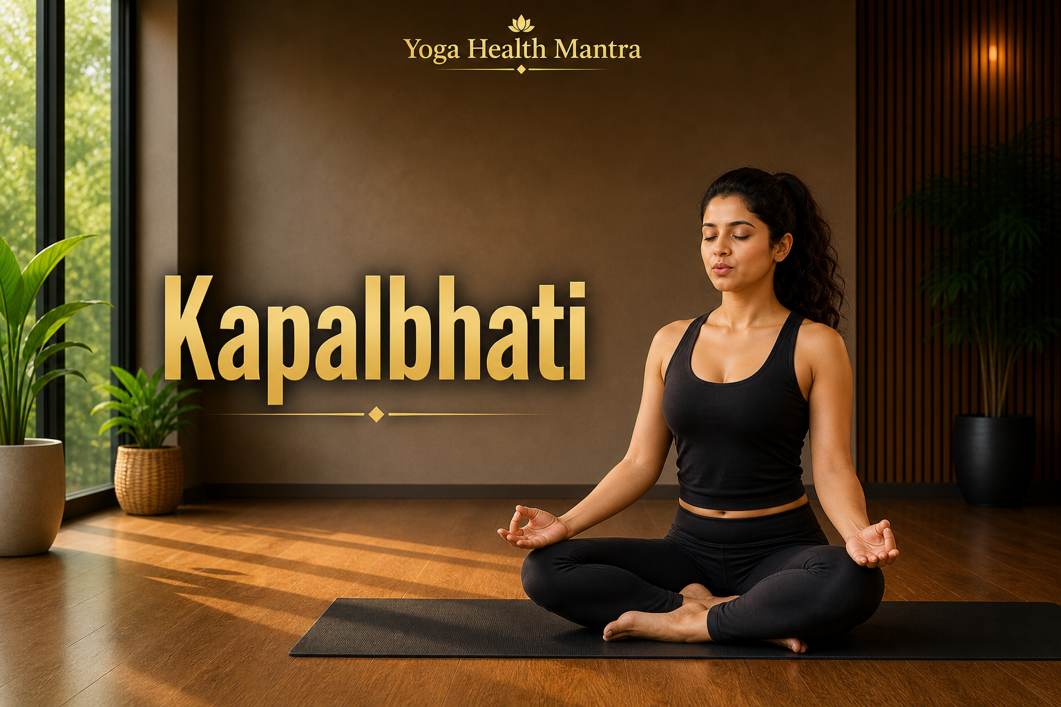 Kapalbhati pranayama breathing technique improving oxygen flow and supporting healthy hair growth
